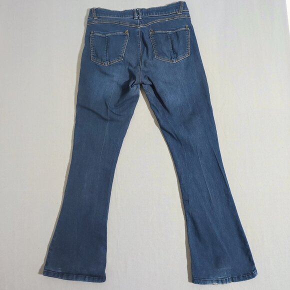 Democracy jeans women's size 10 ink blue colour "Ab"solution flare mid rise - Picture 3 of 15